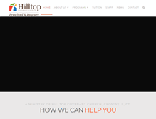 Tablet Screenshot of hilltoppreschooldaycare.org